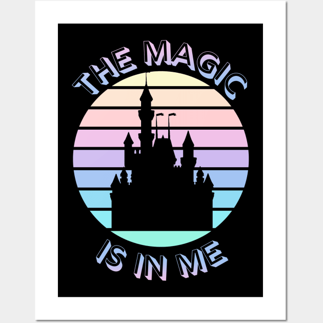 The Magic is in Me - Kingdom Castle Black Wall Art by Smagnaferous